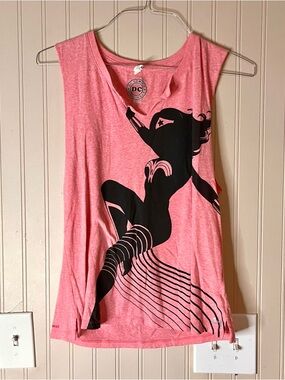 DC Comics Under Armour women’s Pink Wonder Woman Graphic Tank Top L